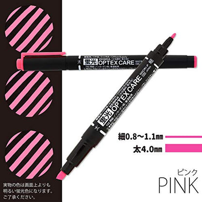Zebra Highlighter, Optex Care, Pink, 10 Count B-WKCR1-P - color: pink 10 pcs