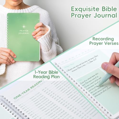XKDOUS Bible Study Supplies Journaling Kit for Women, Bible Study Kit Journaling Supplies with Prayer Journal, Highlighters, Emergency Card, Pencil Case and More, Christian Gifts for Women, Green - color: Bible Kit - Deluxe (Green)