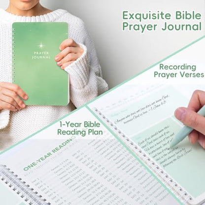 XKDOUS Bible Study Supplies Journaling Kit for Women, Bible Study Kit Journaling Supplies with Prayer Journal, Highlighters, Emergency Card, Pencil Case and More, Christian Gifts for Women, Green - color: Bible Kit - Deluxe (Green)