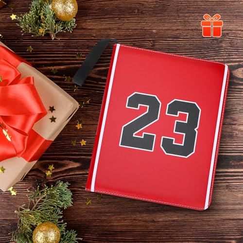 Basketball Card Binder 900 Pockets, Basketball Card Holder for Trading Cards, 3 Ring Sports Card Collection Binder with 50 Removable Sleeves, Christmas Gift