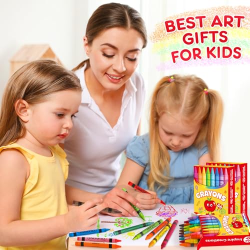 36 Pack Crayons Bulk, Premium Crayon for Arts Crafts, Back to School Essentials for Kid Toddler, Non Toxic Washable Crayon Party Favors Supplies for Classroom Homeschool, 24 Count Crayons Each Box