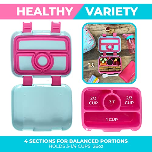 Bento Lunch Box for Kids with Thermo Food Jar for Hot Food Soup, Insulated Lunch Bag and Ice Cold Pack Set, Stainless Steel Lunch Thermal, Container Boxes with 4 Compartments, Koala - color: Koala