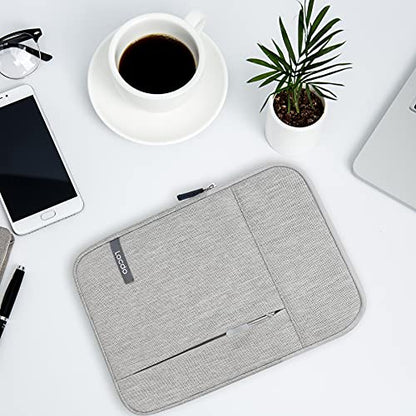 Lacdo iPad mini 7 Sleeve, iPad mini Case Bag, Tablet Sleeve Case for iPad mini 7 (A17 Pro)/6/5/4/3/2, Samsung Galaxy Tab A7 Lite 8.7" / Galaxy Tab A 8.0" Protective Tablet Bag Water Repellent, Gray - color: Gray, size: 7-8 Inch