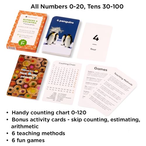 Award-Winning Flash Cards for Preschool & Kindergarten – 5-Deck Set, 180 Jumbo Cards – Learn Alphabet, Numbers, Colors, Shapes, First Words, Opposites & Rhyming – for Kids Ages 3–5