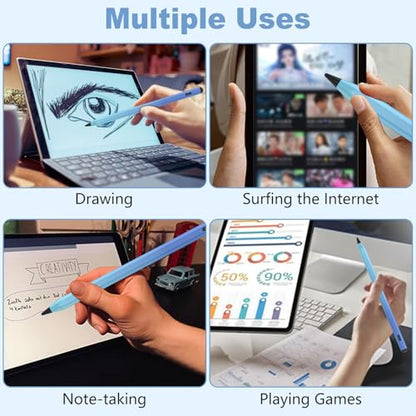 Stylus Pen for iOS&Android Touch Screens, Active Pencil for Samsung, Smart Digital Stylus Pens for Lenovo/Huawei/Vivo/Mi Tablets, iPhone/Google Pixel Smart Phones Drawing&Writing (Gradient Blue) - color: Gradient Blue