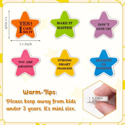 Pencil Eraser for Student Reward Classroom Prizes Birthday Gift Filler Supplies (Motivational Star-Shaped-120pcs)