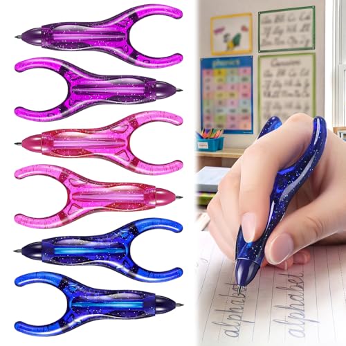 6 Pack Write Pencil, Learning Writing Infinite Pencil, NO-Sharpening Ergonomic Pencils for Kids &Arthritis, Corrects Writing Posture, Suitable for Home Office School Use