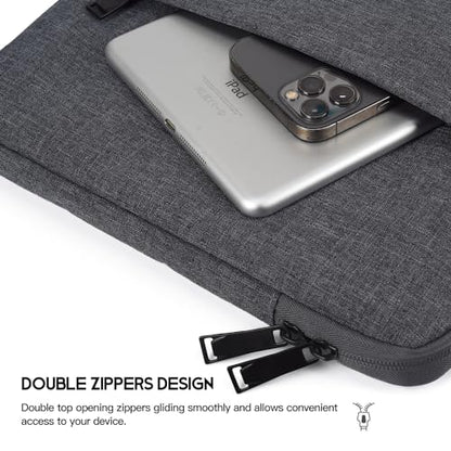 15.6-16 inch Laptop Sleeve Case for HP Omnibook 16, HP Envy X360/Pavilion 15.6/ProBook 15, Lenovo IdeaPad 15, Acer Aspire 15, Dell Inspiron 16 Plus, Samsung Galaxy, Water-Resistant Computer Bag - color: Space Grey, size: 15.6 inch