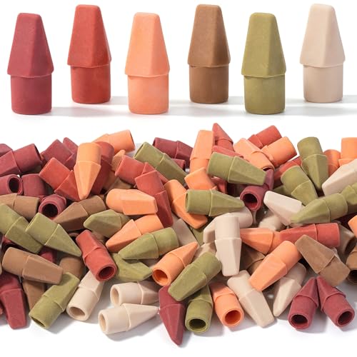 Mr. Pen- Pencil Erasers Toppers, 120 Pack, Colorful, Latex Free, No Smudge | Mr Pen Erasers for Pencils - color: Autumn Earth, size: 120 Pack