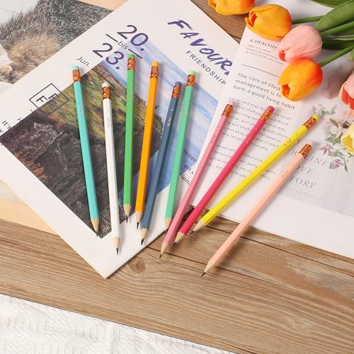 Mr. Pen- Pencils #2 HB, 10 Pack, Black Lead, Vibrant Wooden Barrels | Pencils Set for Gift