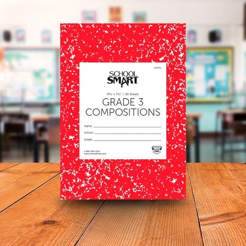 School Smart Skip-A-Line Composition Books - Grade 3, 50 sheets, Red - size: 50 Sheets/100 Pages - Grade 3