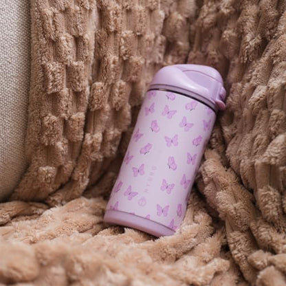 HydroJug Ease2o 14oz Kids Water Bottle with Straw & Chug Lid, Flutter - color: Flutter