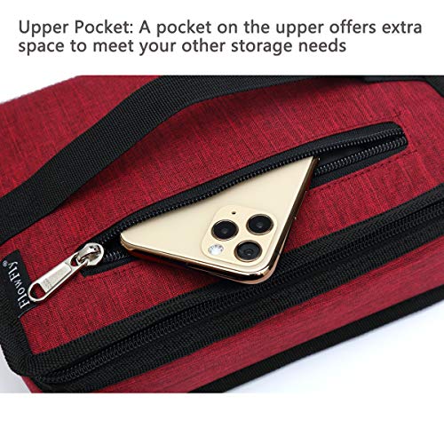 FlowFly Small Insulated Lunch box Portable Soft Bag Mini Cooler Thermal Meal Tote Kit with Handle for Work & School, Red - color: Deep red