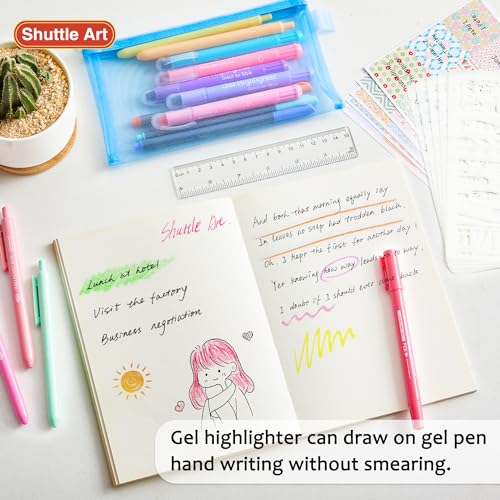 Shuttle Art Bible Highlighters and Pens No Bleed, 33 Pack Bible Journaling Kit, Bible Pens Gel Highlighters and Bible Tabs with a storage bag, Bible Markers No Bleed Through - size: 1 Count (Pack of 34)