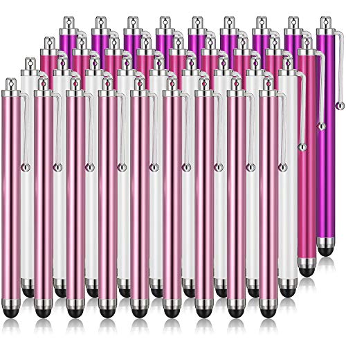 Outus 36 Pack Stylus Pen for Touchscreen, Soft Tip for Writing & Drawing, Classroom & Student Use, Teacher School Supplies, Learning, Office & Home(Pink, Purple, Rose Red, White) - color: Pink, Purple, Rose Red, White