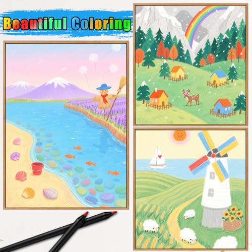 FUAOIS Stocking Stuffers for Kids Teens, 16 Rainbow Kids' Drawing Pencils, Art Supplies for Kid 4-12 Year Old
