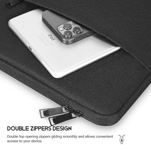 14 Inch Laptop Sleeve Case for DELL XPS 15 / Inspiron 14, HP Pavilion 14/Chromebook 14/Steam 14, Lenovo ideapad 14, ASUS Vivobook 14, Water Resistant Computer Sleeve 14 Inch Laptop Bag -Black - color: Black, size: 14 inch