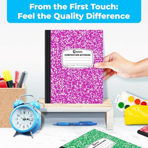 Rosmonde 5000 Pack (Pallet) Composition Notebooks Bulk, College Ruled, Jumbo Pallet of Composition Notebooks, 200 Pages (100 Sheets), 9-3/4 x 7-1/2, Bulk for School Districts, 4-7 Days Transit - size: 5000 Pack | District Pallet, style: Color Marble