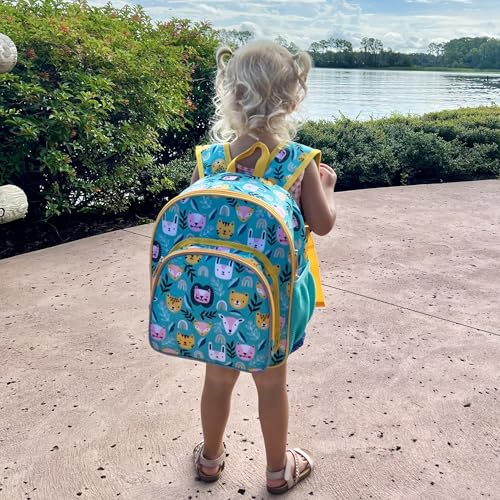 Wildkin 12 Inch Toddler Backpack for Kids, Party Animals | Ages 3-7, lightweight toddler backpack for daycare, preschool, and travel - color: Party Animals