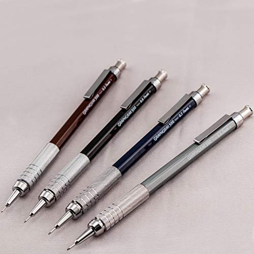 Pentel Graph Gear 500 Automatic Drafting Pencil, 0.7mm, Blue Barrel, 1 Pack (PG527BP) - style: 0.7mm