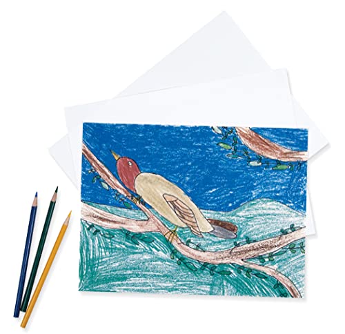 Pacon Drawing Paper, White, Medium Weight, 9" x 12", 500 Sheets - size: 9" x 12", style: Medium Weight