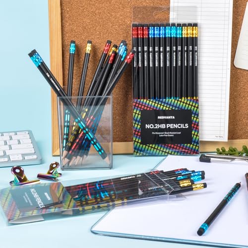 Pre-Sharpened Pencils #2 HB for Kids, School Number 2 Pencils with Latex-Free Erasers, Smooth Writing, Break-Resistant, Easy to Sharpen, Comfort Grip, Back to School Supplies, 12 Count - color: Black