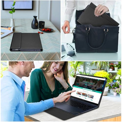Fintie Sleeve Case Cover for 15.6" Samsung Chromebook Plus XE550XGAA / Samsung Galaxy Book4 360 NP960XGK / Book3 360 NP750QFG / Book2 Pro 360 NP950QED / Book2 Pro NP950XED, Black - color: Black