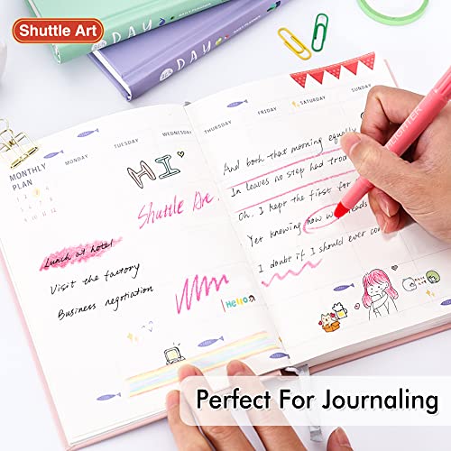 Shuttle Art 5 Pack Pink Gel Highlighters,Bible Highlighters,No Bleed Through, Bible Journaling Supplies,Great for Journaling, Highlighting and Studying - color: Pink