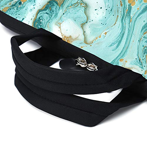 Green Marble Neoprene Laptop Case - 11.6" to 12.2" Fits MacBook Air, Samsung, Acer, HP - Two Pockets, Handle, Ultrabook & Chromebook Sleeve - color: Green marble