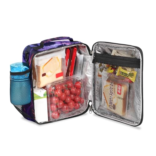 Pardick Tiger Boys Lunch Box for School Insulated Kids Lunch Box Reusable Leakproof Lunch Bag Thermal Cooler Tote Picnic Lunchbox with Adjustable Shoulder Strap Back to School Gifts for Teens Boys - color: Fire Tiger