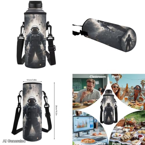 Cool Astronaut Backpack for Boys Girls 4-18 Kids Backpack with Lunch Box and Aesthetic Pencil Case 4 in 1 Set Bookbag for Elementary Kindergarten Large Capacity School Bag with Compartments - color: Cool Astronaut