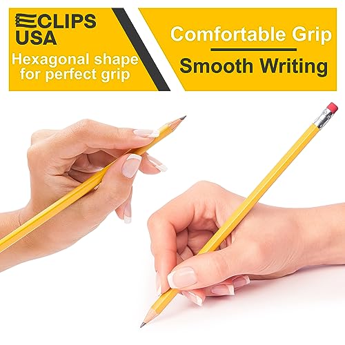E-CLIPS USA Pencils #2 (1152 Pack) Number 2 Pencils Sharpened Bulk School Supplies Office Supplies (1152 Pack) - style: 1152 Pack