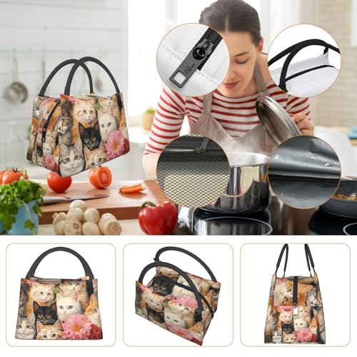 Cosmic French Bulldog Insulated Lunch Box for Dog Art Lovers, Cute Galactic Puppy Tote Lunchbags, Reusable Cooler Lunchbox & Makeup Bag Gifts for Work, School, Picnic, Office - color: French Bulldog 03