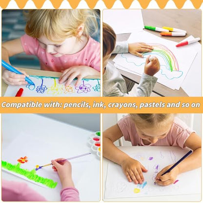 150 Sheets Cotton Watercolor Paper Pad-230GSM Art Paper-9 x 12 inch Painting & Craft Paper, Finger Paints, Watercolor, Tempera, Drawing, Art Room & Home School Crafts - style: 9x12in-110LB/230GSM