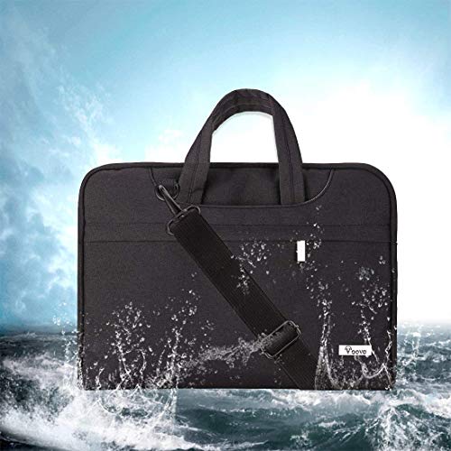 Voova Laptop Bag 17 17.3 Inch Waterproof Laptop Sleeve Case with Shoulder Straps & Handle, Computer Case Cover Slim Briefcase Compatible with 17-18” Hp Dell Asus Acer, Black - color: Black, size: 17-17.3 In