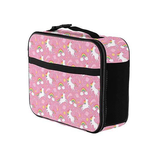 Unicorn Lunch Bag Reusable Insulated Lunch Box Keep Food Cooler Thermal Lunch Tote for Women Men - color: Unicorn