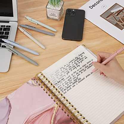 Ddaowanx Gel Pens, 6 Pcs 0.5mm Quick Dry Black Ink Pens Fine Point Smooth Writing Pens, Cute Office School Supplies Gifts for Women | Fine Point Smooth Writing Pens for Nurses,Teachers,Cute Stationery Office&School Supplies,Gifts for Women - color: 6 Pcs