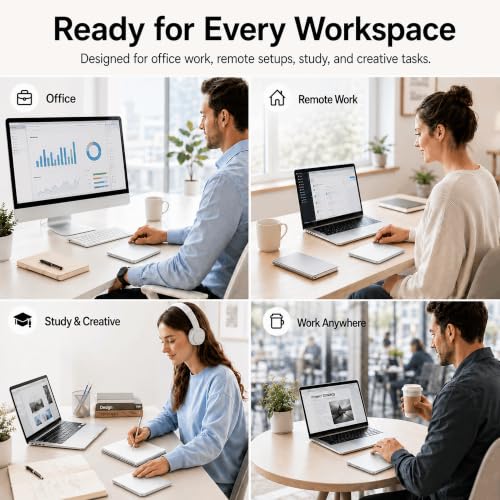 Trackpad with 2.4G USB Receiver for Mac and Windows - Multi-Touch Surface High Precision Track Pad, Multi-Gesture Touchpad Mouse Compatible with Apple MacBook iMac and Windows 10/11 PC Desktop
