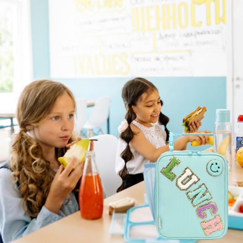 GYEUKHAM Insulated Lunch Bag for Women Girl Teen large Insulated Kid Lunch Bag,Large Reusable Cute Cooler Bag for School Work Picnic,Baby Green - color: Baby Green
