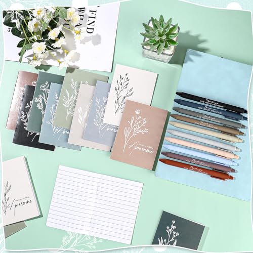 Tellingyou 40 Pcs Back to School Gift for Teacher Student Employee Appreciation Inspirational Notebook Ballpoint Pen Motivational Notebook Mini Journal for Volunteer Team Classroom Rewards (Awesome) - color: Awesome