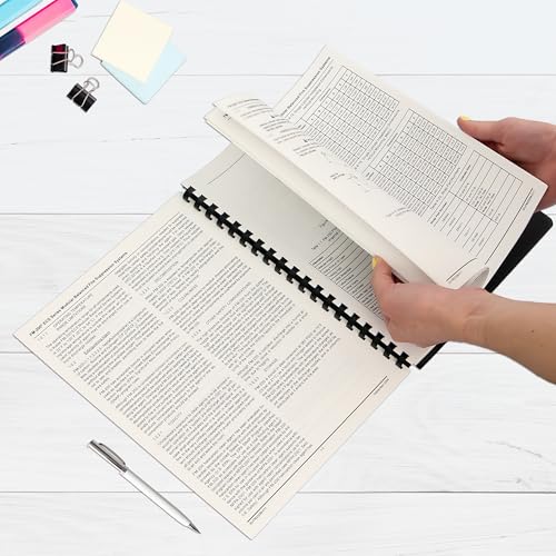 PrintWorks Professional GBC 19 Hole Comb Binding Pre-Punched Paper - Book Binding Printer Paper - Made in the USA - 500 Sheets - 8.5" x 11" - 24 lb - 92 Bright White (04329) - size: 24 lb, style: GBC, 19-Hole