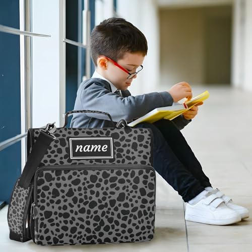 Kcldeci Zipper Binder Organizer 1.5inch 3 ring binder Bag for School and Office Expanding File Folder - color: F2
