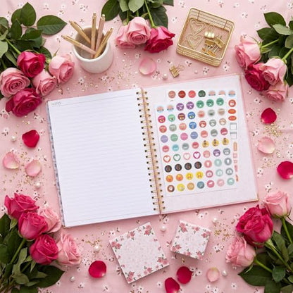 Planner 2026-2027, Weekly and Monthly Academic Planner, Jul 2026 - Jul 2027, 8.5"x11" Large Hardcover Daily Planner Calendar with Tabs for Women, Year Planning Agenda for Teacher and Student (Pink) - color: Pink