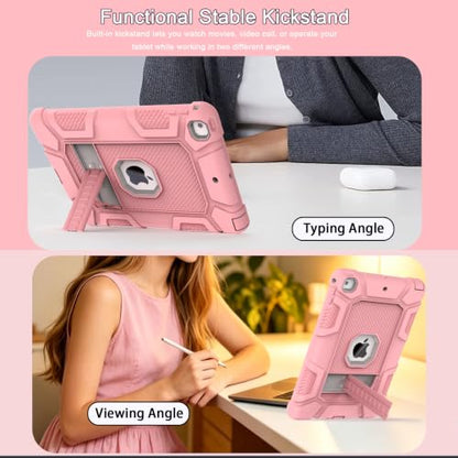 iPad 6th Generation Cases, iPad 5th Generation Case, iPad Air 2 Case, iPad 9.7 Case, Shockproof Rugged Drop Protection Cover for iPad 9.7'' A1893/A1954/A1822/A1823, Pink+Gray - color: Pink+Gray