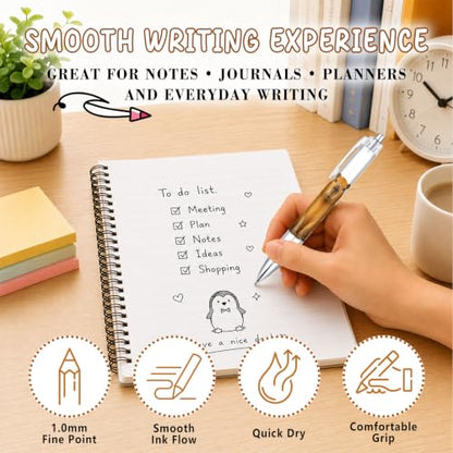 6-Piece Cute Capybara Pen Set, Funny Animal Ballpoint Pens for Women Men Kids Teens, Gift for Her Him Friends Coworkers, Birthday Christmas Valentines Easter Gift, School Supplies Desk Accessories