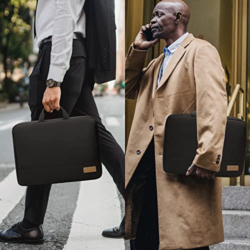 bagasin 17 17.3 Inch Laptop Sleeve Case | Slim, TSA-friendly laptop bag with handle, water-resistant & durable. Fits HP, Dell, Lenovo, Asus 17-17.3 inch notebooks - color: Black, size: 17