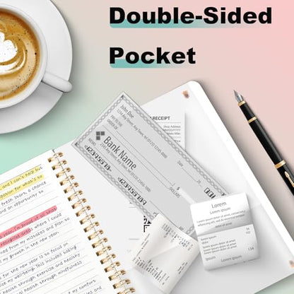 4 PCS 5x7 Spiral Notebook, Spiral Journal Notebook, 5x7 Notebooks for Work, Note Taking, School, Small Notebooks with Strap, Cute Notebooks for Women 50 Sheets