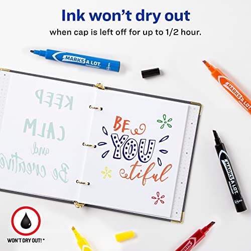 AVE24800 - Avery Marks-A-Lot EverBold Flipchart Markers