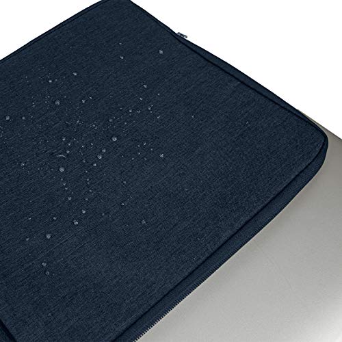 RAINYEAR 14 inch Laptop Sleeve Case Bag with Handle & Pocket, Navy Blue | Protective Padded Polyester Laptop Sleeve Case Briefcase Compatible with 14 Inch Notebook Computer Chromebook - color: Navy Blue, size: 14"