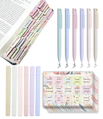 Bible Journaling Kit Study Kit, Bible Highlighter and Pens No Bleed - color: Set01